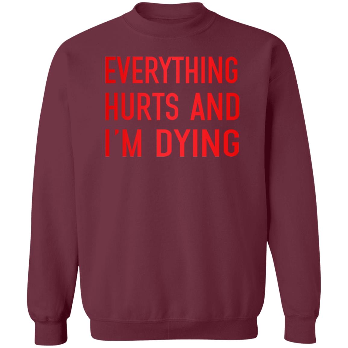 Everything Hurts And I'm Dying Hoodie Aurabirds Everything Hurts And I'm Dying Hoodie Aurabirds